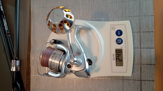 シマノ セフィアXR C3000 ハンドルノブ交換: 沸騰ソルト